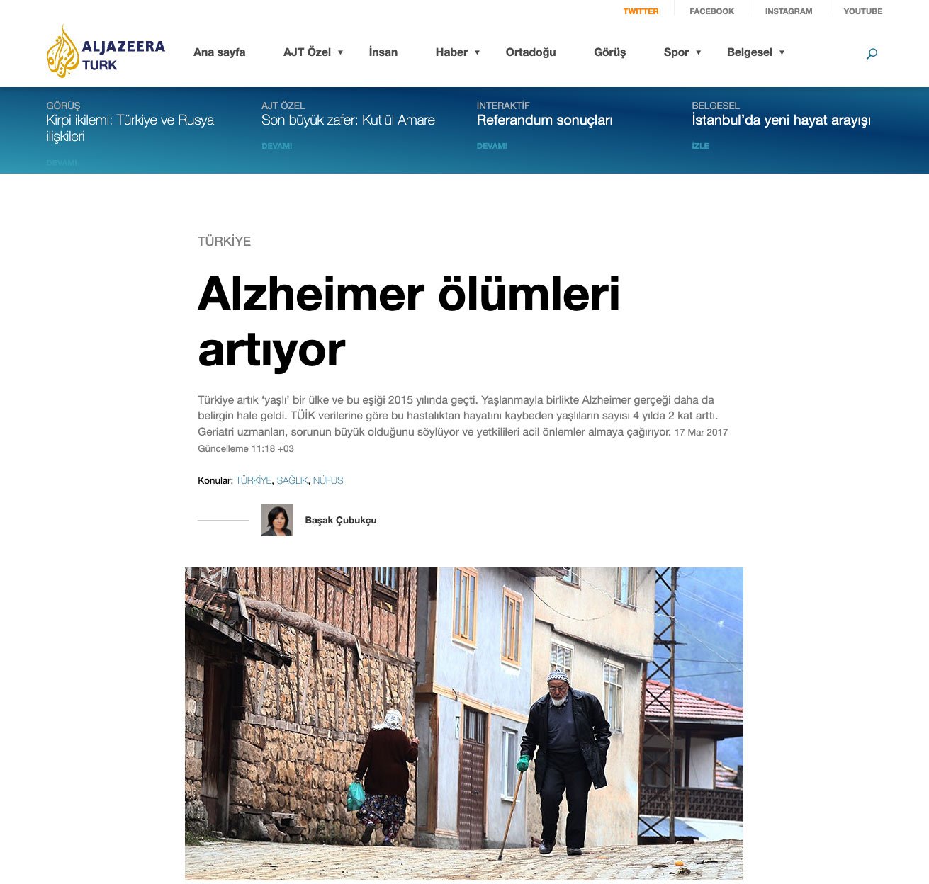 Alzheimer ölümleri artıyor